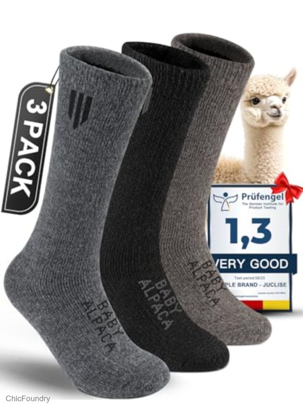 Baby Alpaca Wool Boot Socks Thermal Winter Hiking Crew Socks
